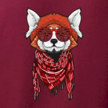 Červená panda hipster