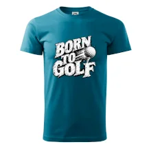 Born to golf černobílý drsný potisk