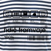 Čárový kód Řidič tramvaje