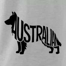Australský Ovčák - nápis v těle