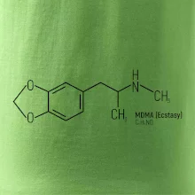 Molekulární struktura MDMA Extáze