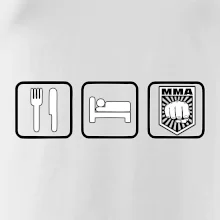 Eat sleep MMA v řádku