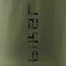 Biker nápis na výšku řetěz