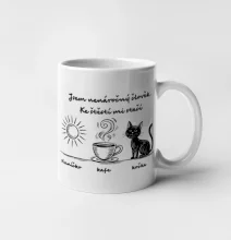 Jsem nenáročný člověk. Ke štěstí mi stačí sluníčko kafe kočka