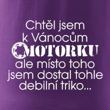 Chtěl / chtěla jsem dostat motorku - Vánoce