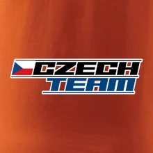 Czech team s vlajkou - Mistrovství světa v ledním hokeji 2025
