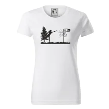 Disc golf - žena černý obrázek