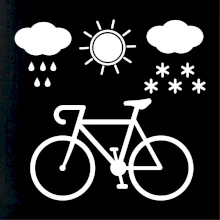 Cyklista za každého počasí