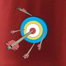 Šípy v barevném terči