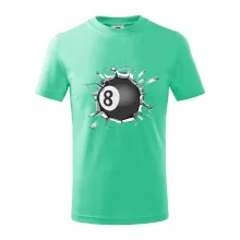 Kulečníková koule v triku