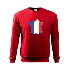 Francouzská vlajka mapa obrys