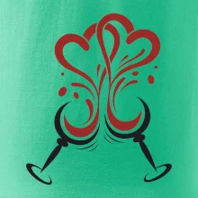 Víno je láska kulaté skleničky