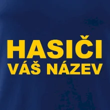 Hasiči - žlutý nápis - váš název sboru