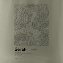 Šerák - vrstevnice v obdélníku