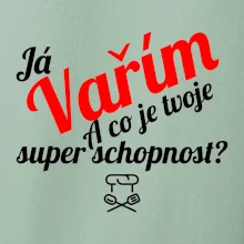 Já vařím - tvoje superschopnost? šikmý nápis