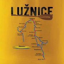 Mapa řeky Lužnice