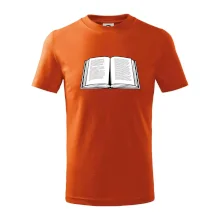 Kniha černobílá otevřená s textem