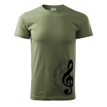 Houslový klíč a noty