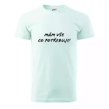 Nápis mám vše co potřebuji