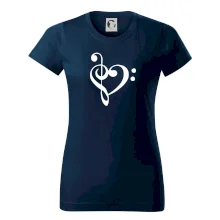 Houslový klíč srdce