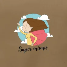 Kreslený obrázek Super máma