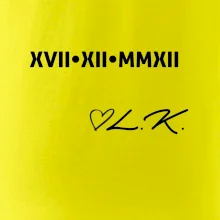 Datum výročí a iniciály