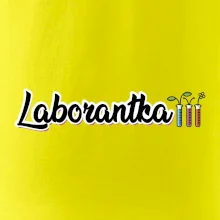 Laborantka a zkumavky