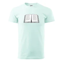 Kniha černobílá otevřená s textem