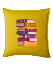 Knihomol stojící knihy