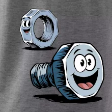 Parové triko - Šroub a matka