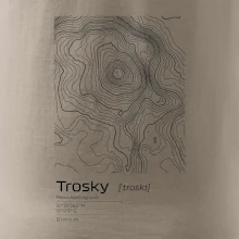 Trosky - vrstevnice v obdélníku