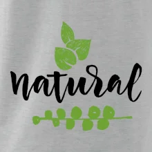 Natural - nápis v listech