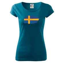 Švédská vlajka kreslená