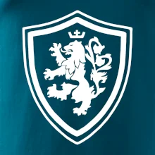 Český lev erb na prsu a na zádech