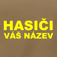 Hasiči - žlutý nápis - váš název sboru