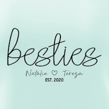 Párové mikiny - Besties Jména a rok