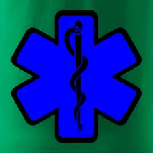 Rescue - Hvězda na prsu +  nápis na zádech Rescue - Hvězda na prsu +  nápis na zádech