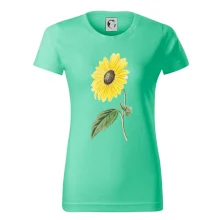 Slunečnice otočená