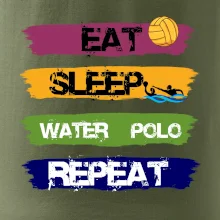 Eat sleep watter polo barevné