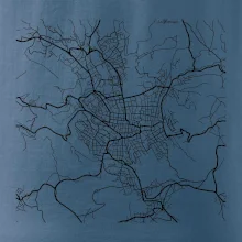 Mapy měst černobílé Jablonec nad Nisou