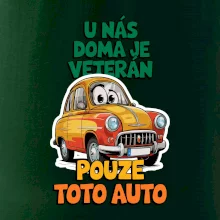 U nás doma je veterán pouze toto auto barevný nápis