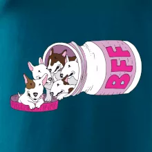 Bullterrier Friends Forever růžové (Pecka design)