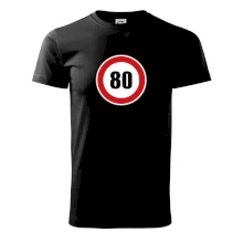 Dopravní značka - omezení rychlosti 80