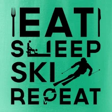 Eat sleep ski repeat Eat sleep ski repeat