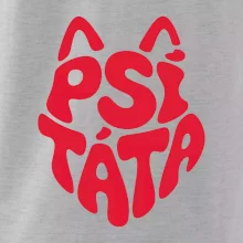 Psí táta nápis v hlavě