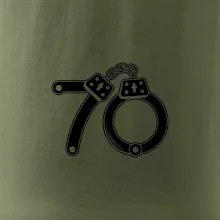 Narozeninové tričko pro policajta - pouta 70