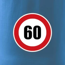 Dopravní značka - omezení rychlosti 60