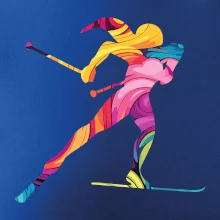 Barevná běžkařka