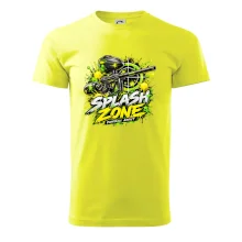 Neonový zásah splash zone paintball