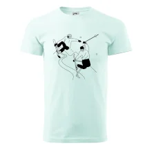 Lyžovaní - kresleny obrázek